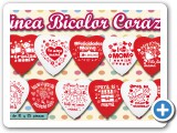 linea bicolor corazon